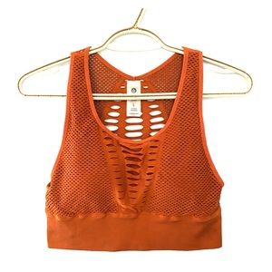 Burnt Orange Sports Bra